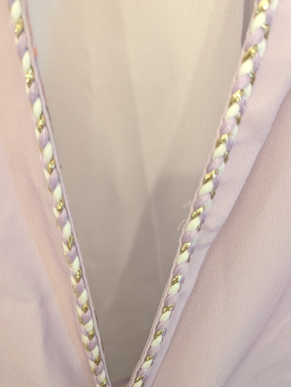 NWT Lavender Floral Kimono Open Front Cardigan Size 0X-1X Catherines Shawl Wrap - Picture 6 of 10